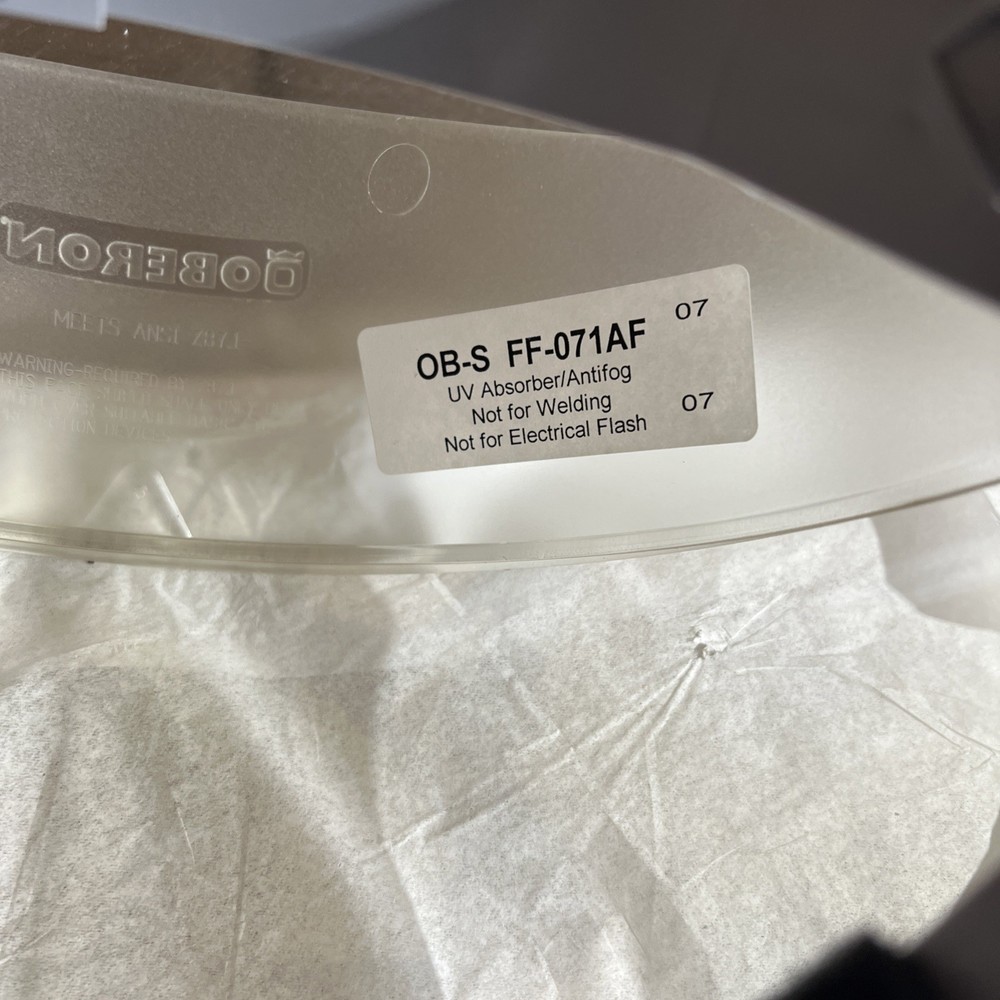 OBERON OB-S FF-071AF Protective Faceshield Nos Surplus