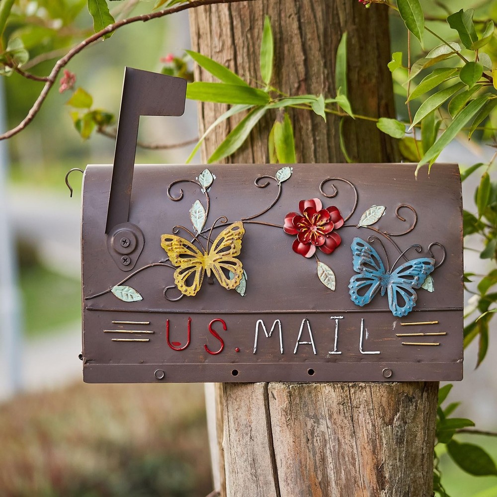 Heavy Duty Mailboxes for Outside, Mail Boxes Post Mount,Decorative Mailboxes ...