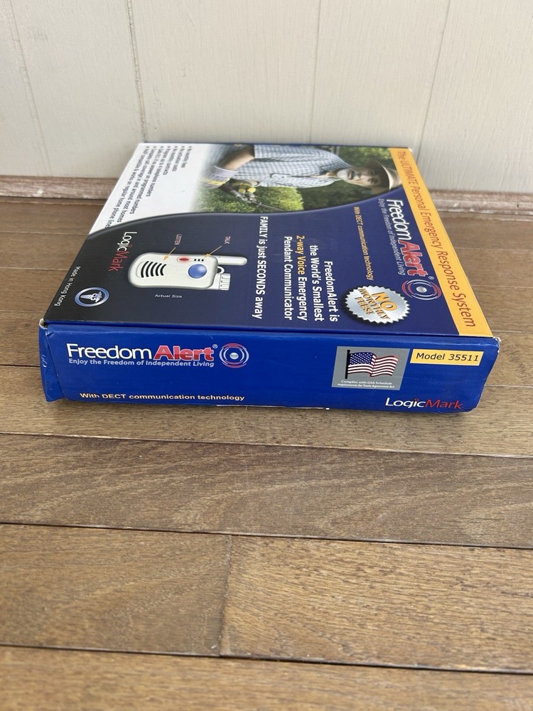 LogicMark Freedom Alert 35511 Wireless Panic Button VoIP System- no batteries