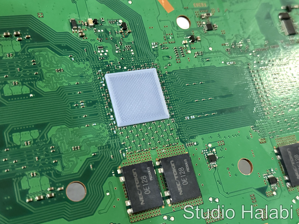 PS3 CPU Brace - ABS plastic - Safe alternative to eraser mod