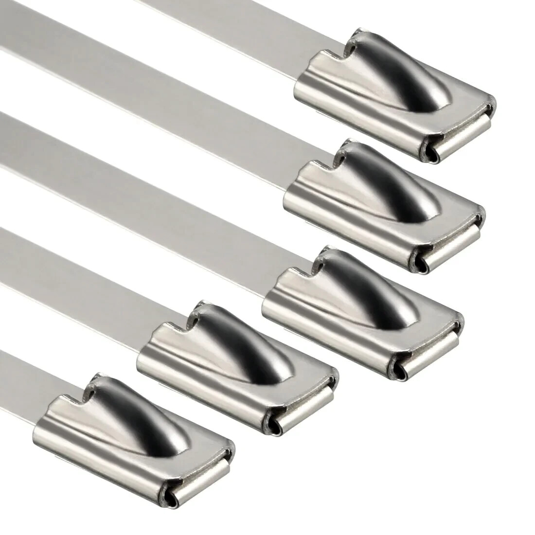 INDUSTRIAL GRADE 400lb (12MM) Stainless Steel Metal Zip Ties Heavy Duty Cable