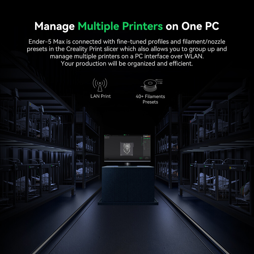 Creality Ender-5 Max 3D Printer 700mm/s High Speed & Enclosure Protective Cover