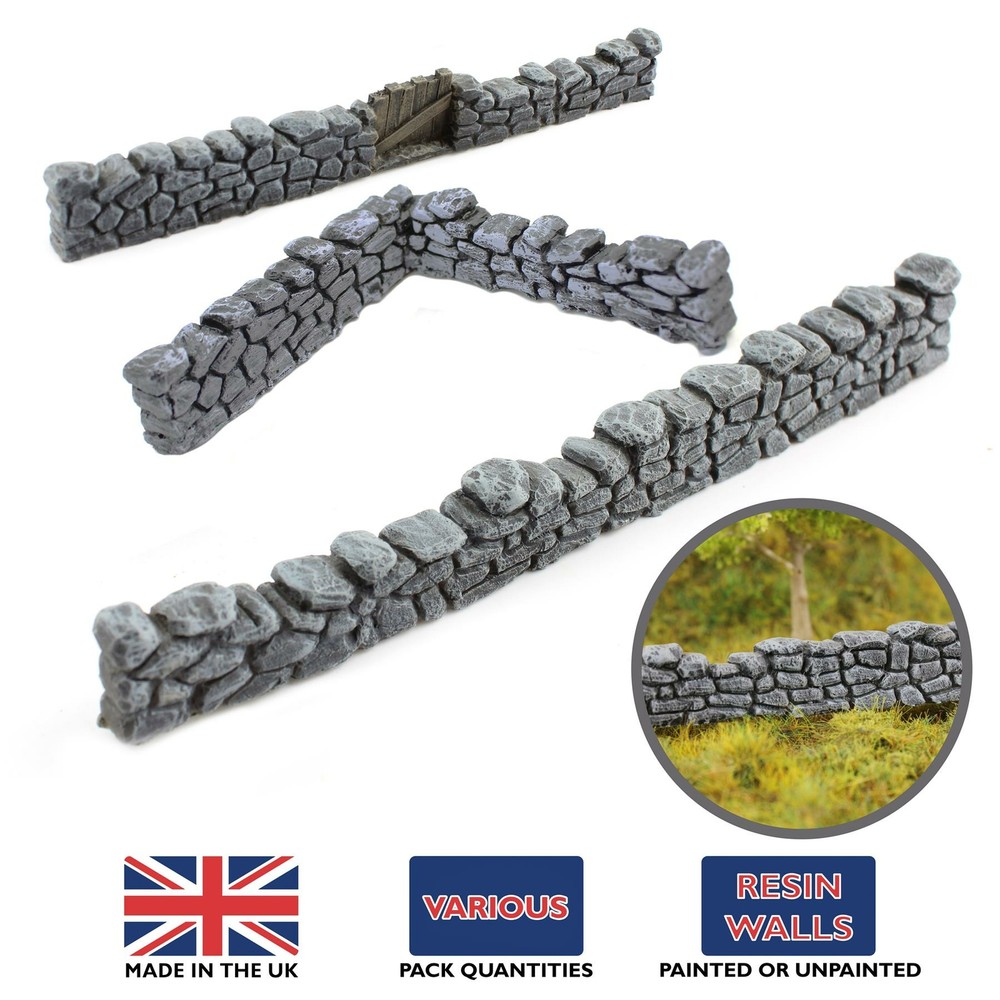 WWScenics Dry Stone Wall (Pre-Painted/Unpainted, Choose Quantity) – Wargaming