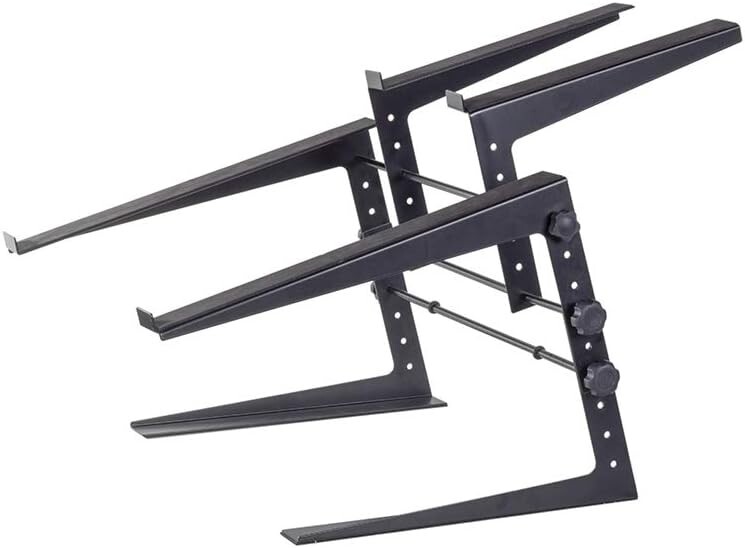 Covina Portable Dual DJ Controller Stand; Adjustable and Durable DJ Stand for...