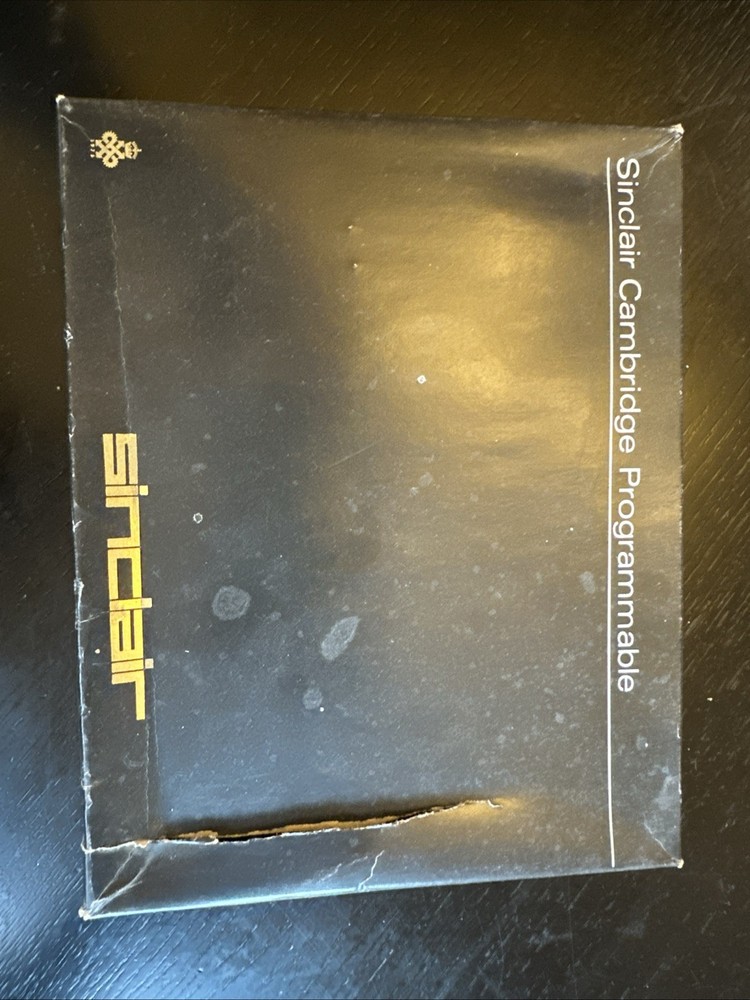 Sinclair Cambridge Programmable Calculator with Original Box, Receipt and More.