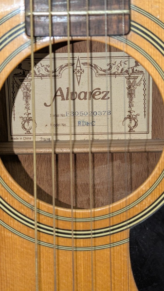 Alvarez RD8C Cutaway Acoustic Guitar Untested READ!