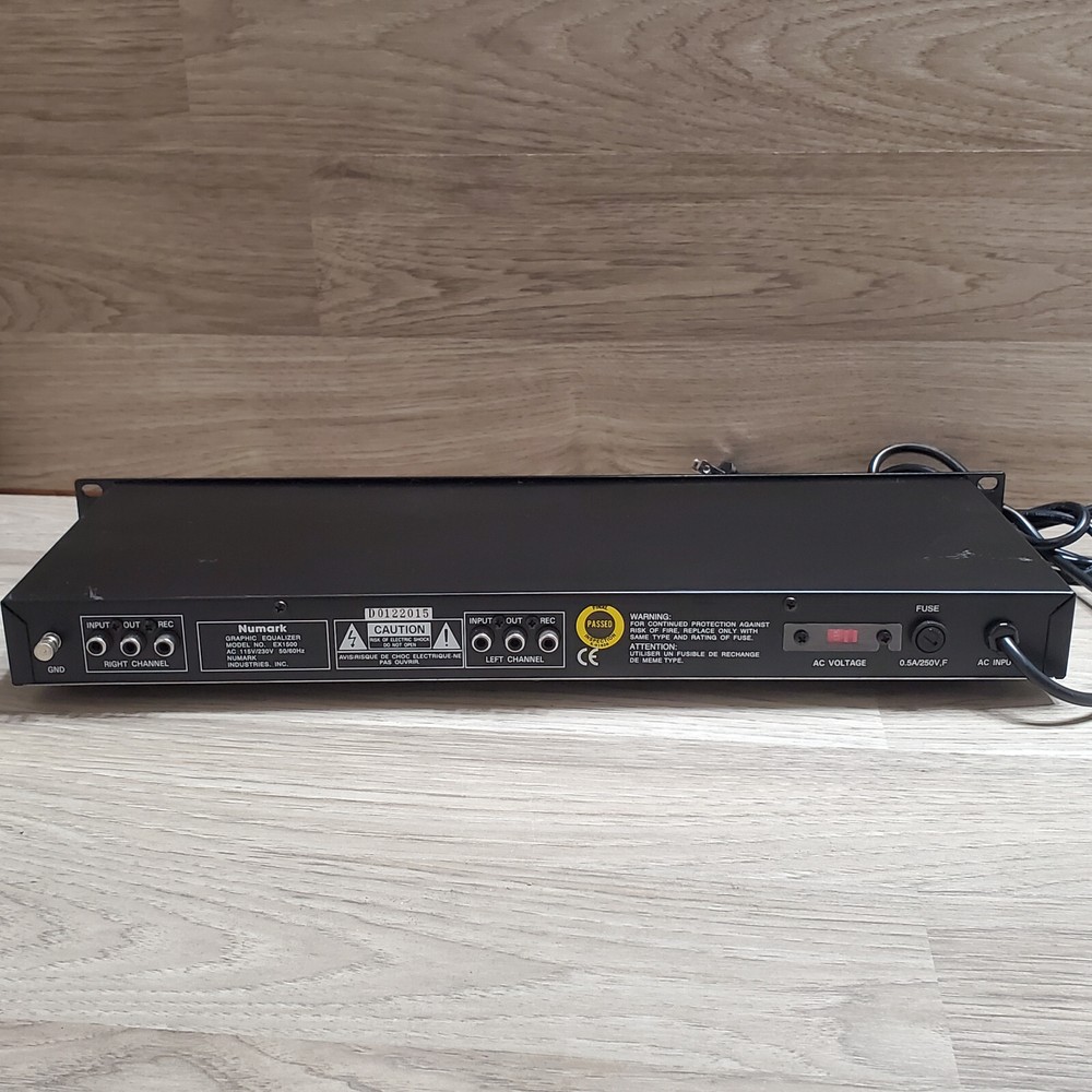 Numark Graphic Equalizer EX1500 Tested works
