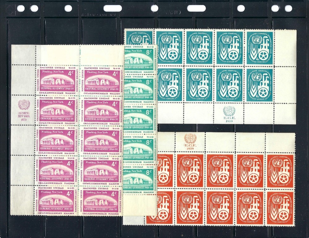 1959 Assorted MIB's/10 (Mint Never Hinged) - New York Office - (1290)