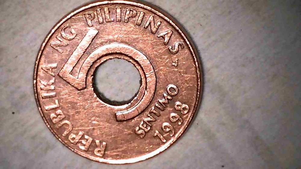 PHILIPPINES 5 SENTIMOS 1998