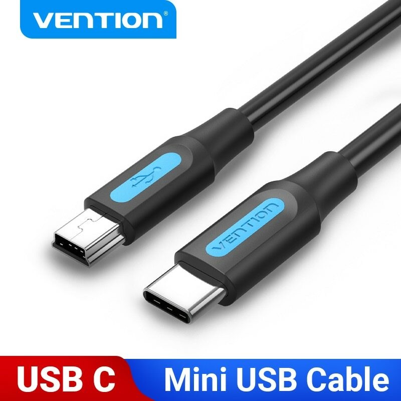 Mini USB to USB C Cable Data for Digital Camera MP3 Player Mini B USB Device PS3
