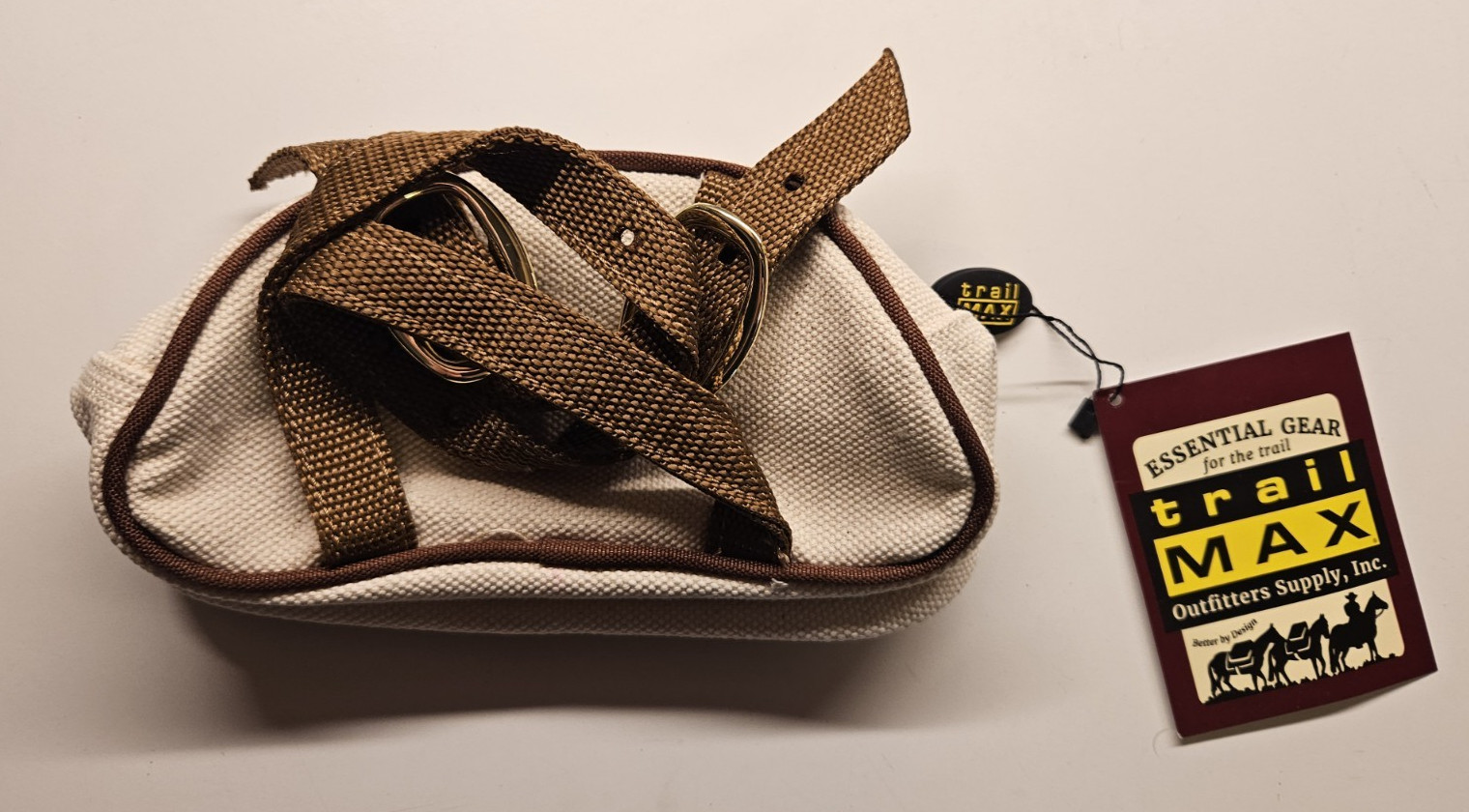 Outfitter Supplies TrailMax Canvas Pommel Pocket - Beige (Loose String on Tag)