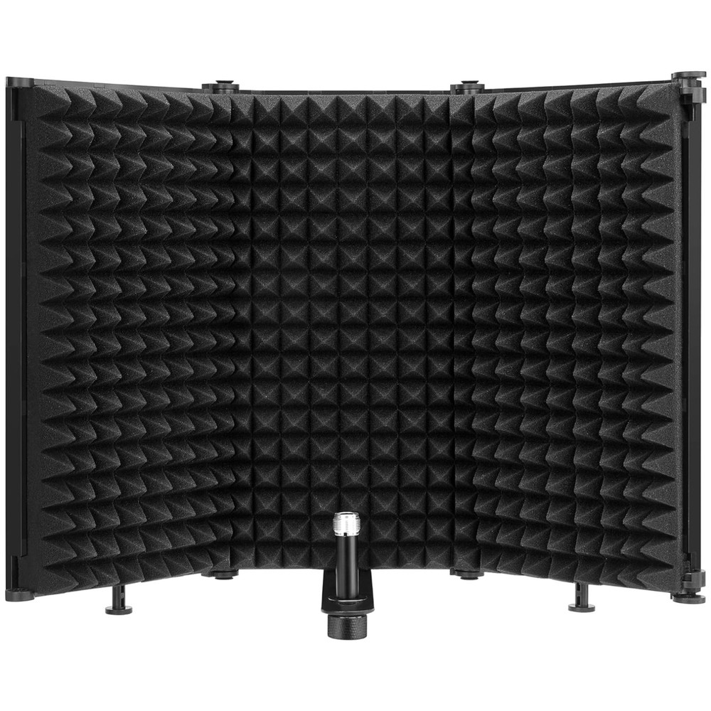 Foldable Microphone Isolation Shield for Superior Sound Quality & Flexibility
