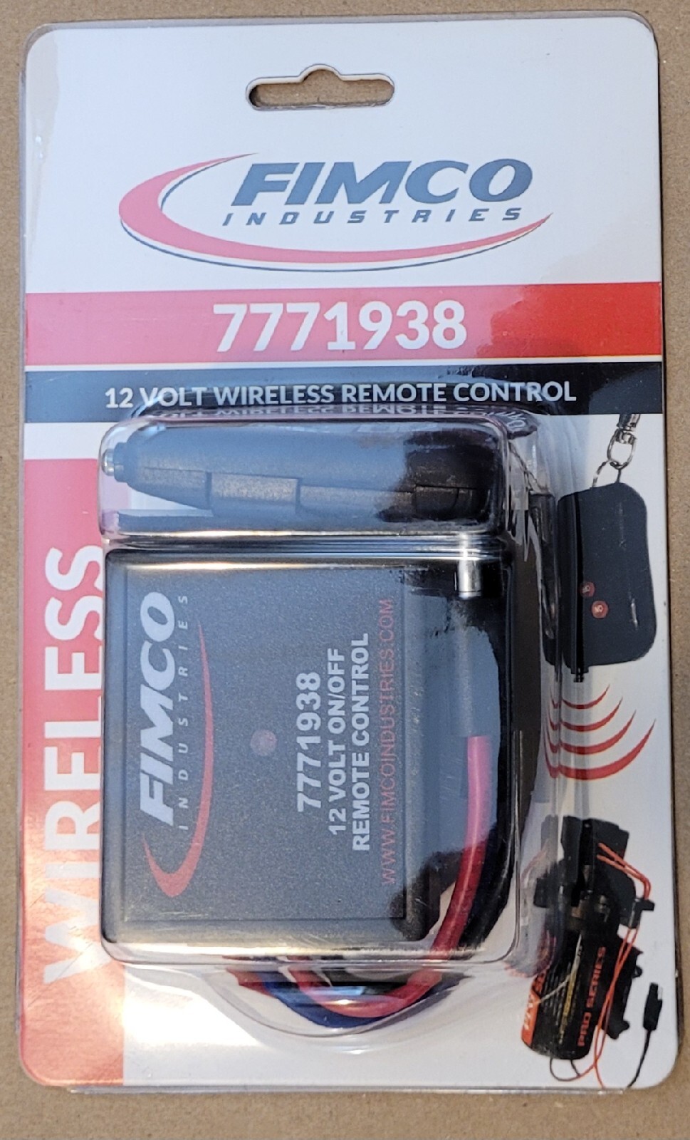 FIMCO 12 Volt On/Off Wireless Remote Control 250 Foot Range 7771938 ***SEALED***