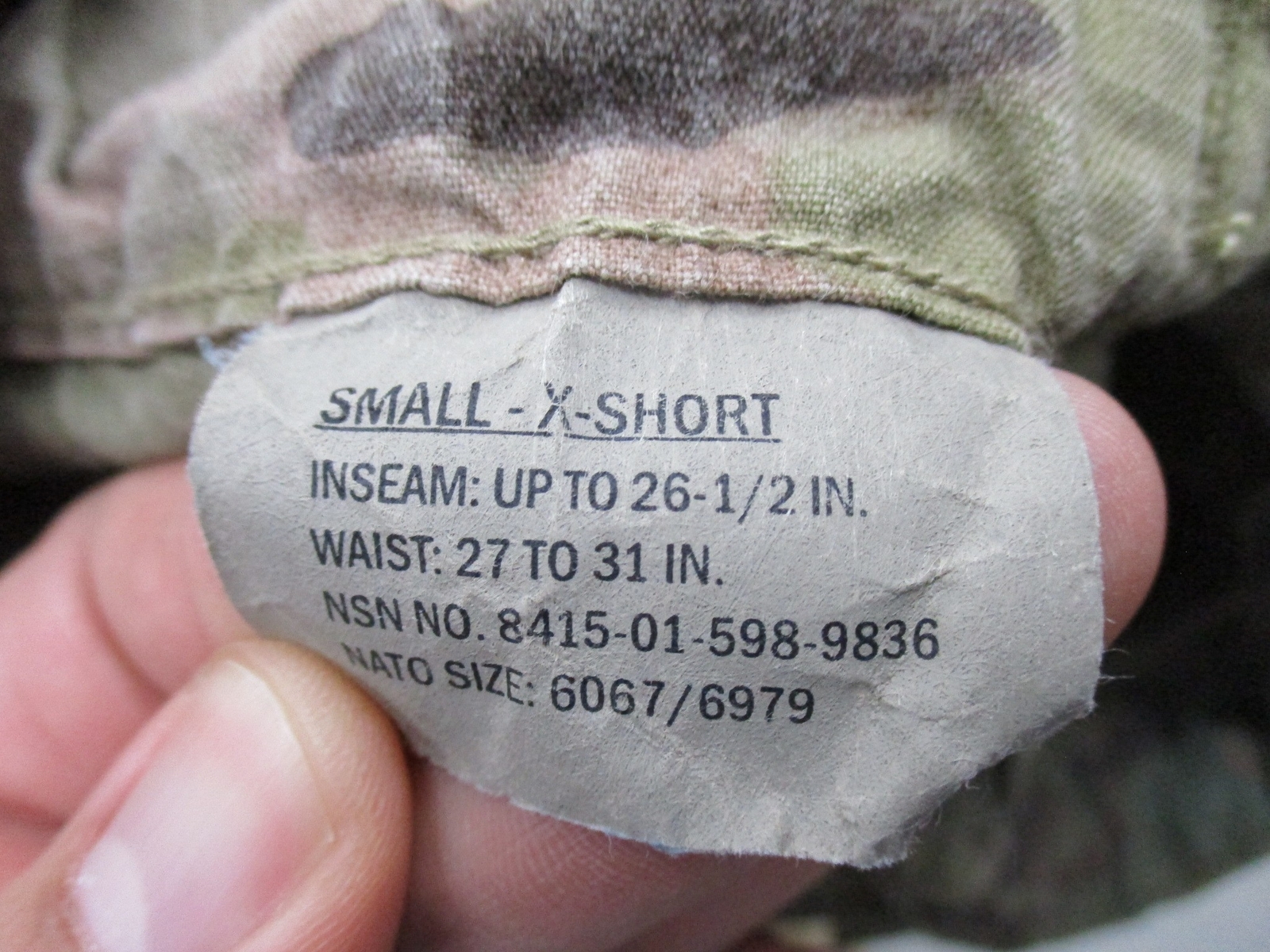 ORIGINAL OEF ARMY MULTICAM OCP COMBAT UNIFORM FR WORK PANTS CARGO TROUSER BOTTOM