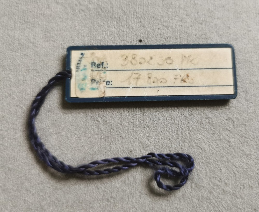 Franck Muller Vintage T1 Blue Plastic Rectangular Tag Very Good