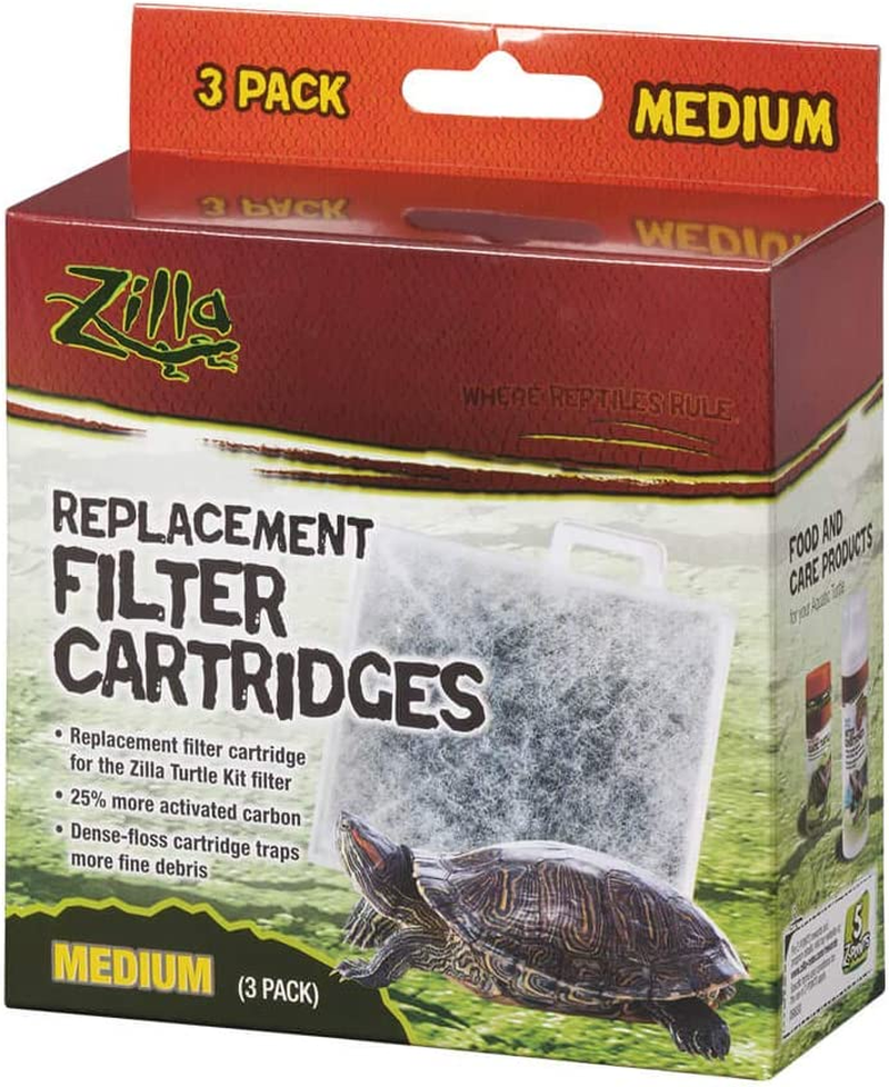 Zilla Replacement Filter Cartridges Medium, 3 Count ( Pack of 1)
