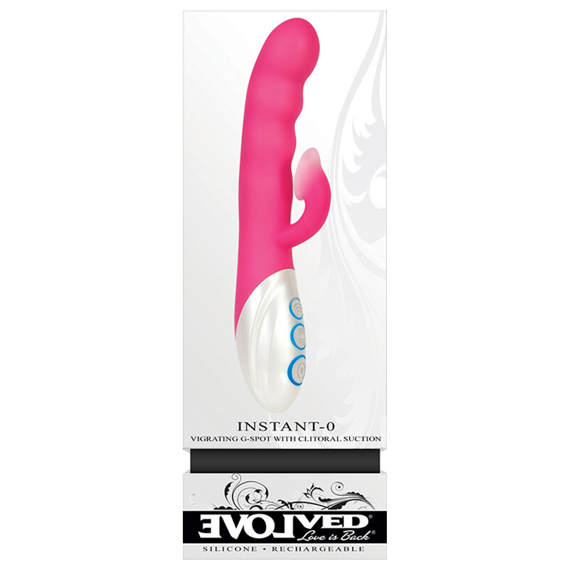 Evolved Instant-O With Clitoral Suction Stimulator Massager Vibe USB Vibrator