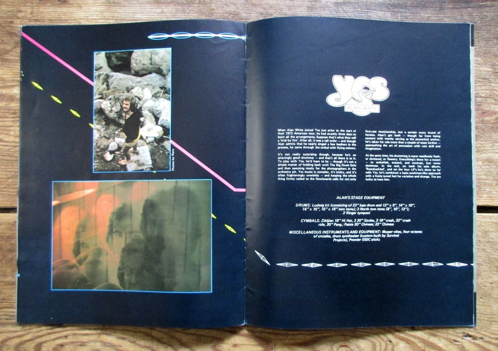 1977 Yes World Tour Concert Program / Tour Book