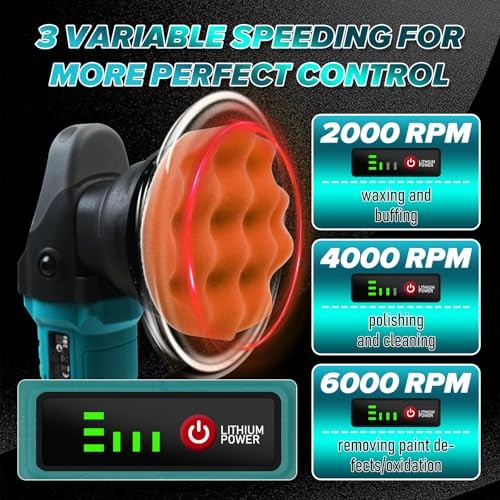 Cordless Buffer Polisher w/ 2× 3.0Ah Cordless Buffer Polisher w/battery