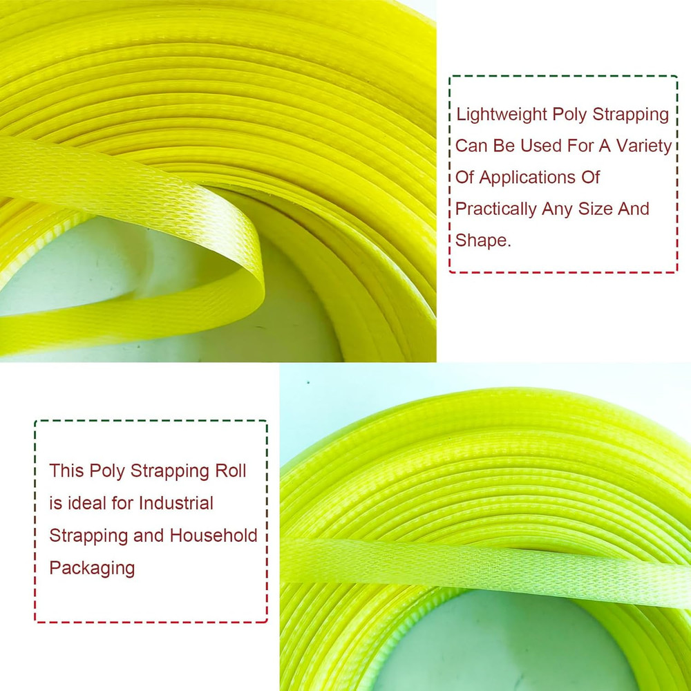 Banding Strapping Kit, Packaging Strapping Tool, with 5900" Length Poly Strappin
