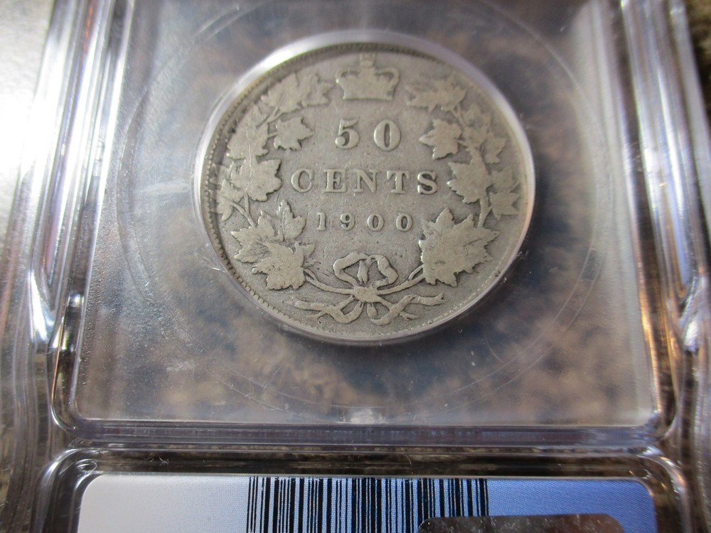 1900 CANADA 50 CENT SILVER ICG G4 901