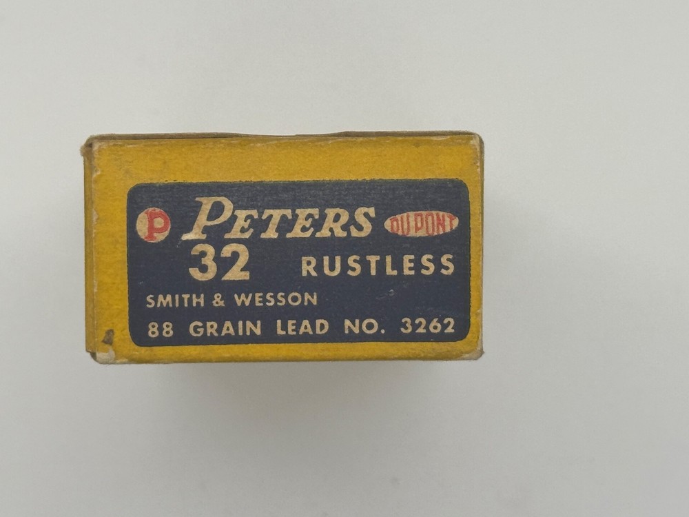 Vintage Peters 32 Smith & Wesson Rustless Empty Box
