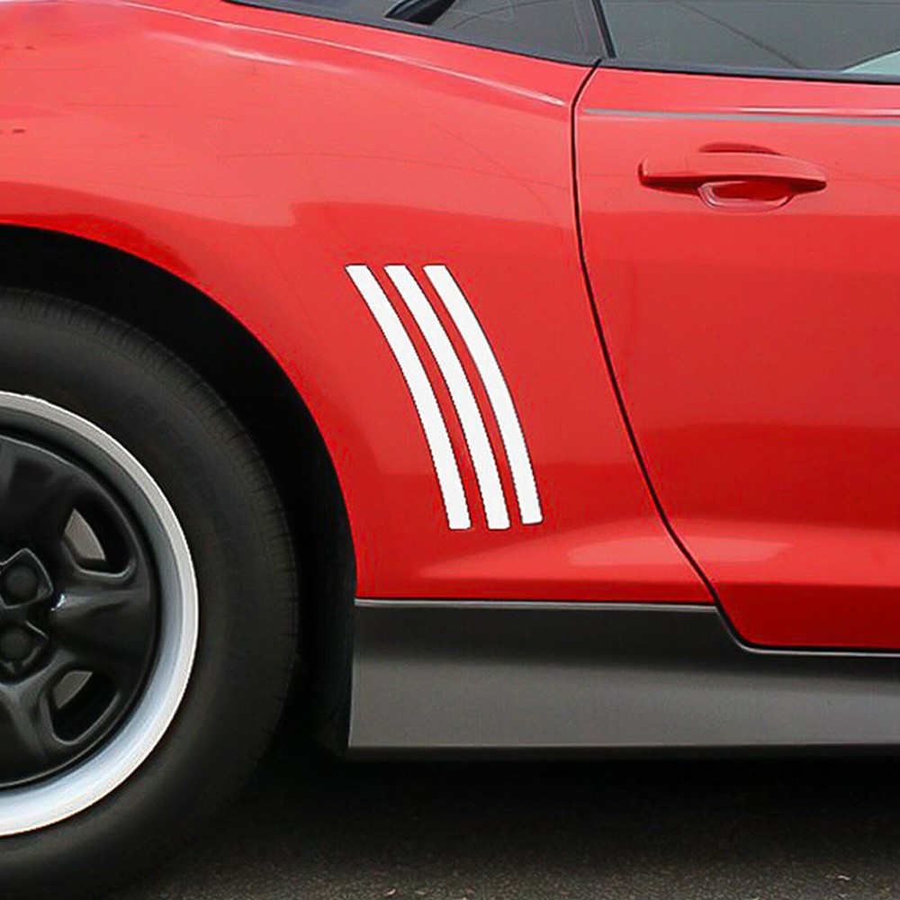 For Chevy Camaro 2010-2015 6pc Side Vent Stripe Panel Insert Stickers Decals