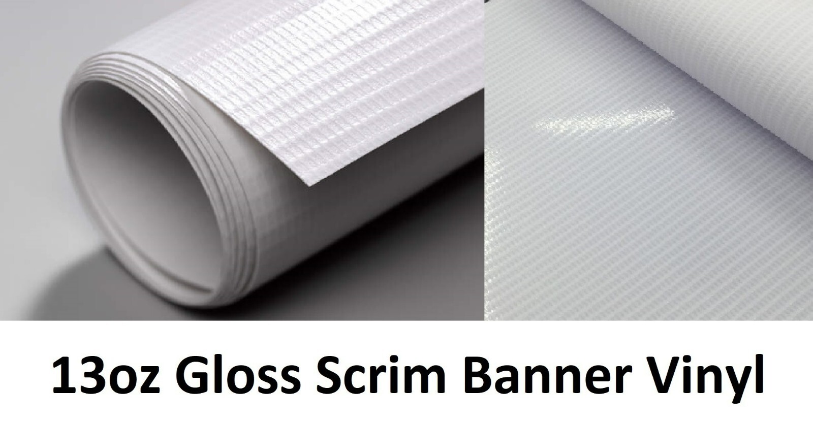 13oz Gloss Scrim Banner PVC Vinyl 25" in x 150' feet