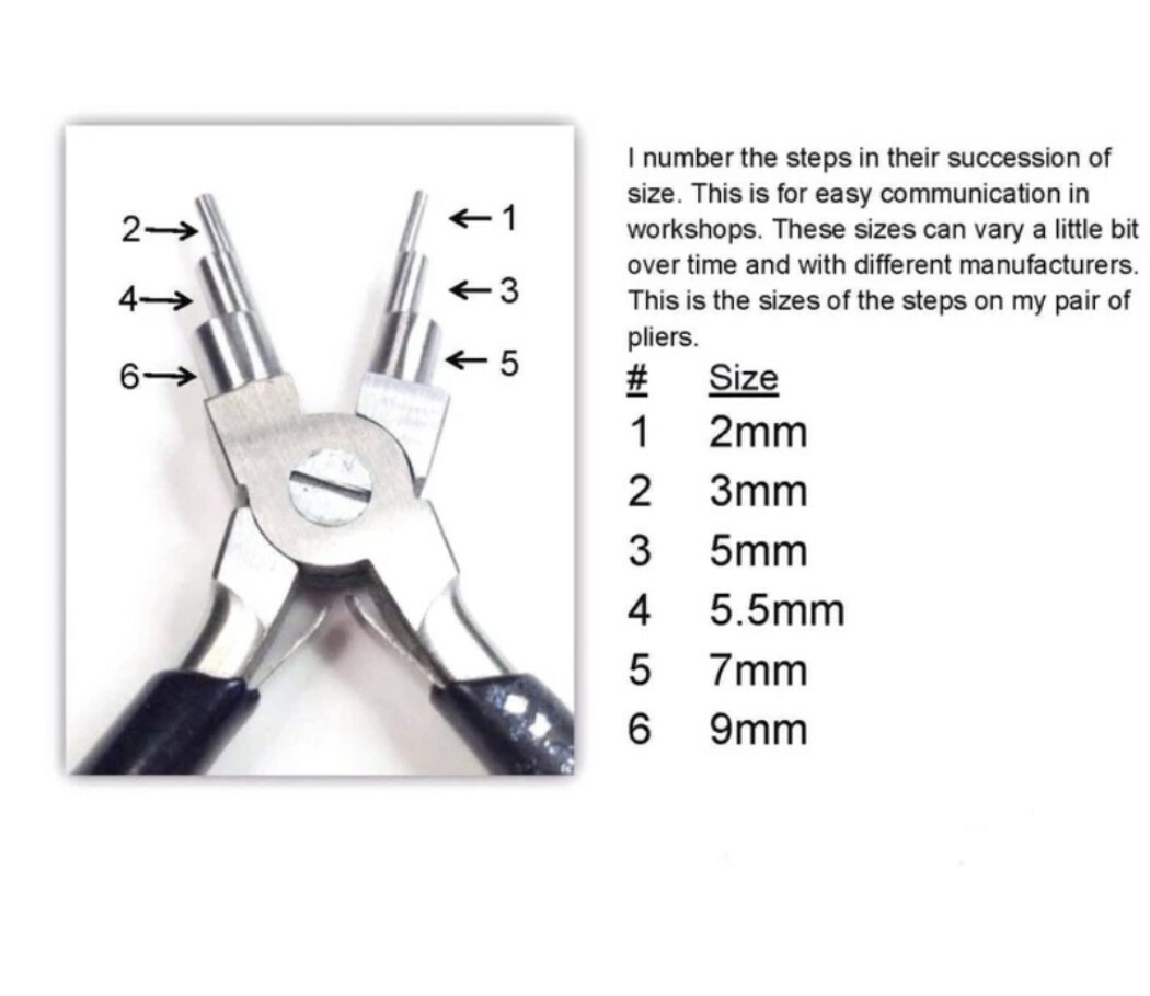 6 in 1 Bail Making Pliers Wire Looping Forming Pliers with Non-Slip Comfort Grip