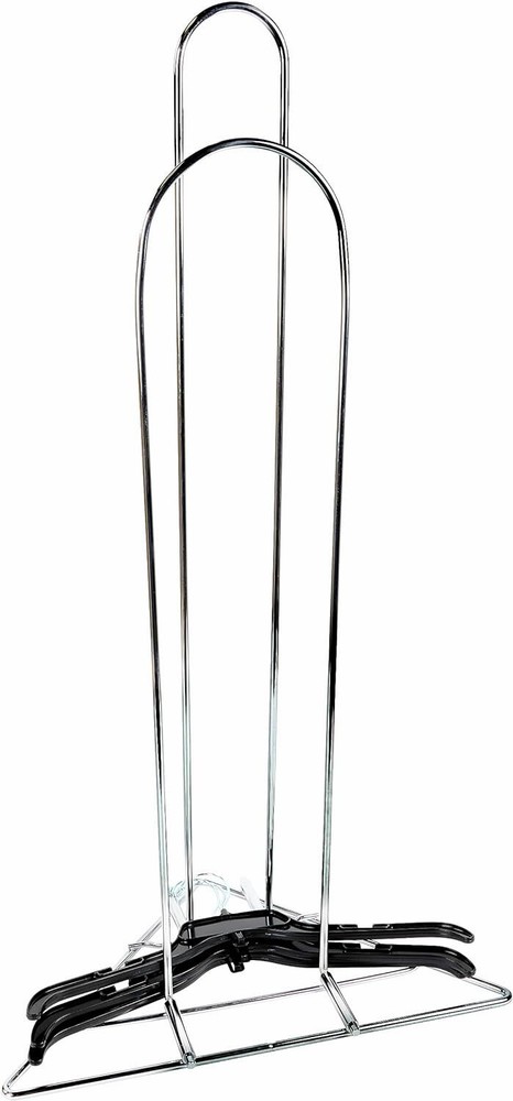 Crome Hanger Stackers Set Of 3 Organizer Storage Racks Stacker Rack Holds 50-75