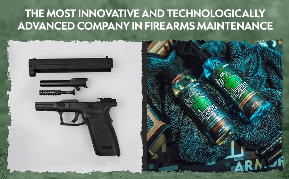 Riptide Armory Advanced Gun Cleaner & CLP+ Graphene 2 Step Kit - Towel Combo