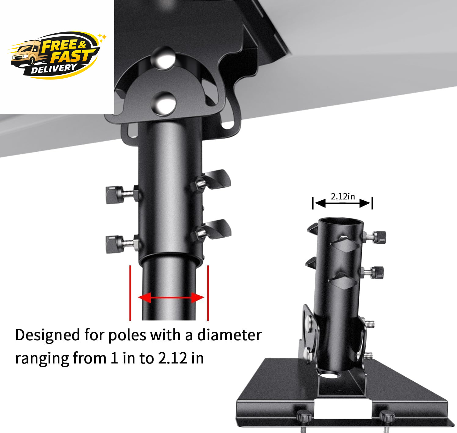 Starlink Gen 3 Mount, Starlink Pole Mount, Starlink Mounting Kit for Dish V3