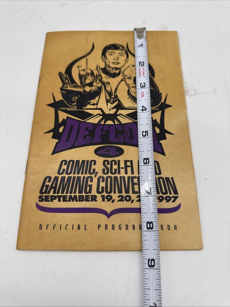 Defcon DC4 Program Guide Vintage defcon Sci-fi Gaming Convention Program 1997