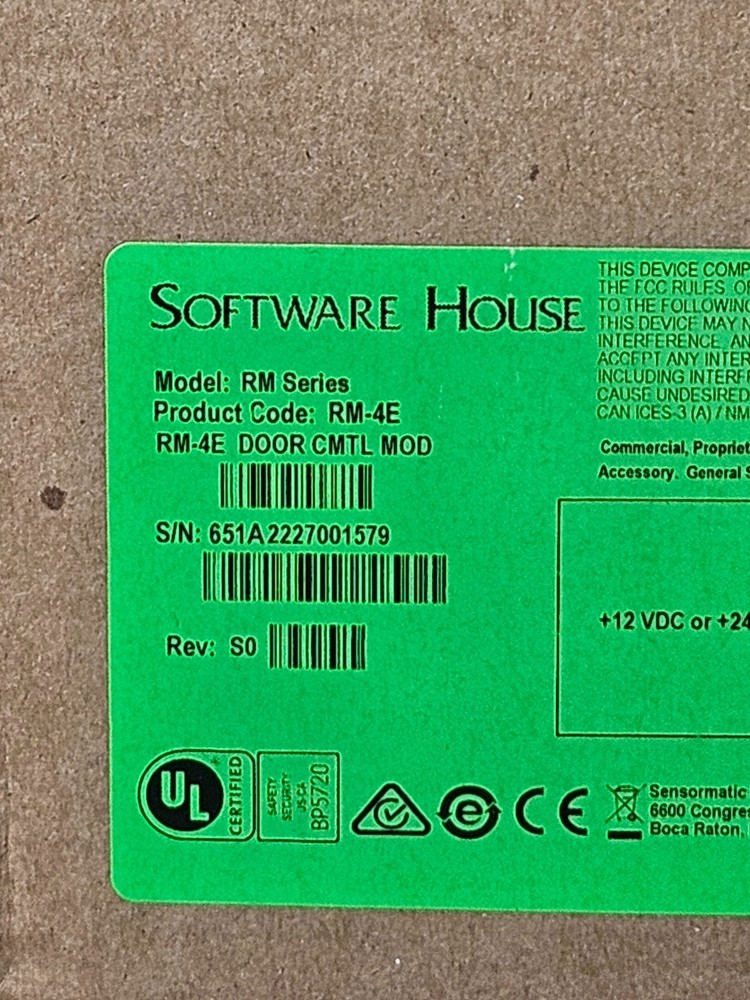 Software House RM-4E - RM-4E Door CMTL MOD