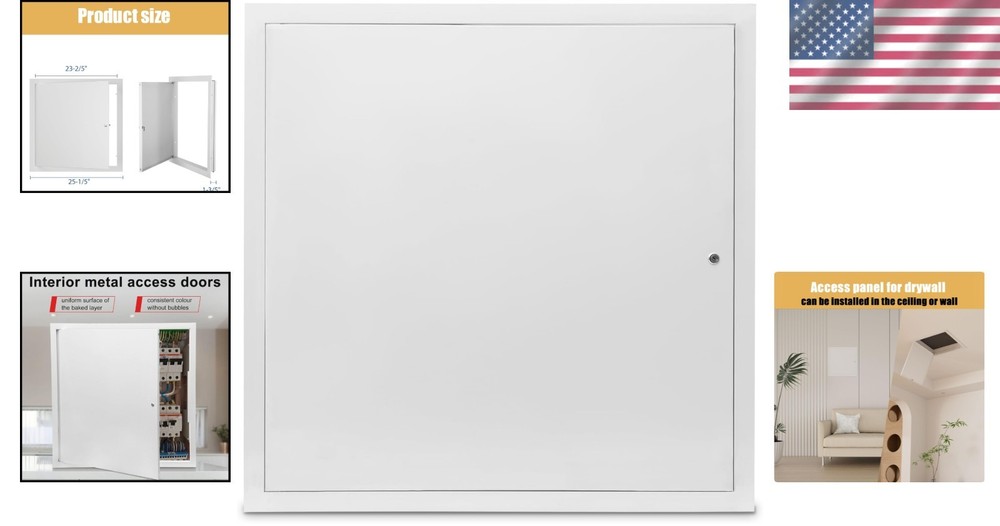 24x24 Metal Drywall Access Panel - Rust-Resistant, Modern