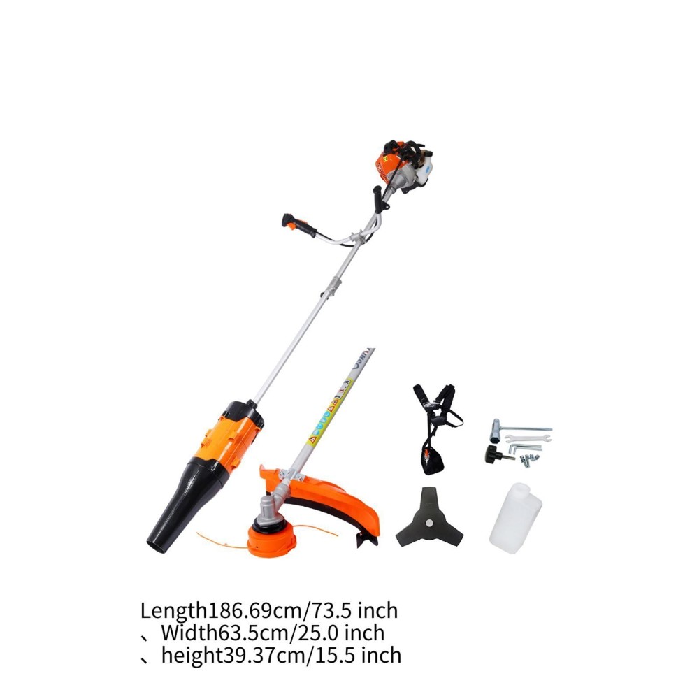 52cc / Gas Powered, 3 in 1 Blower, String Trimmer,with 10''