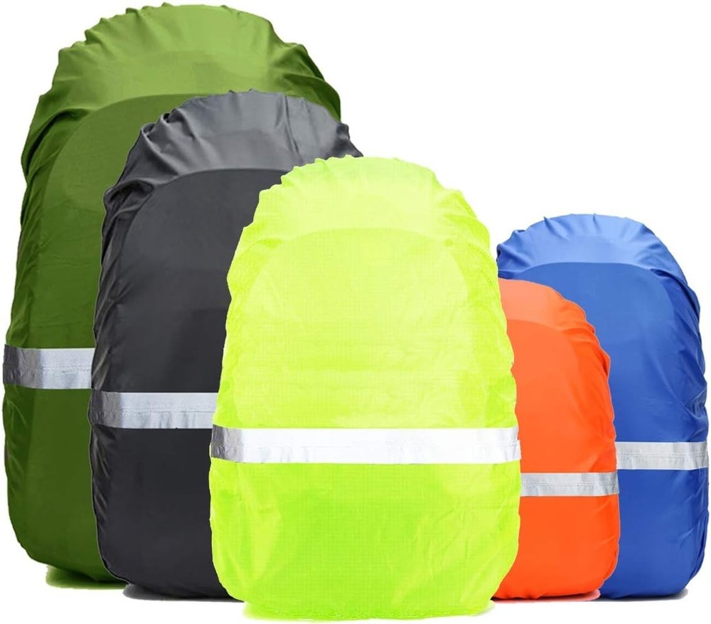 Compact Waterproof Backpack Cover with Reflective Strip - Ultralight & Durable