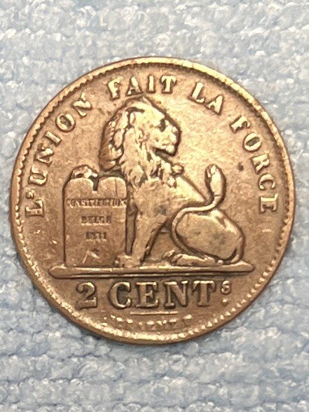 Belgium - 2 centimes 1902