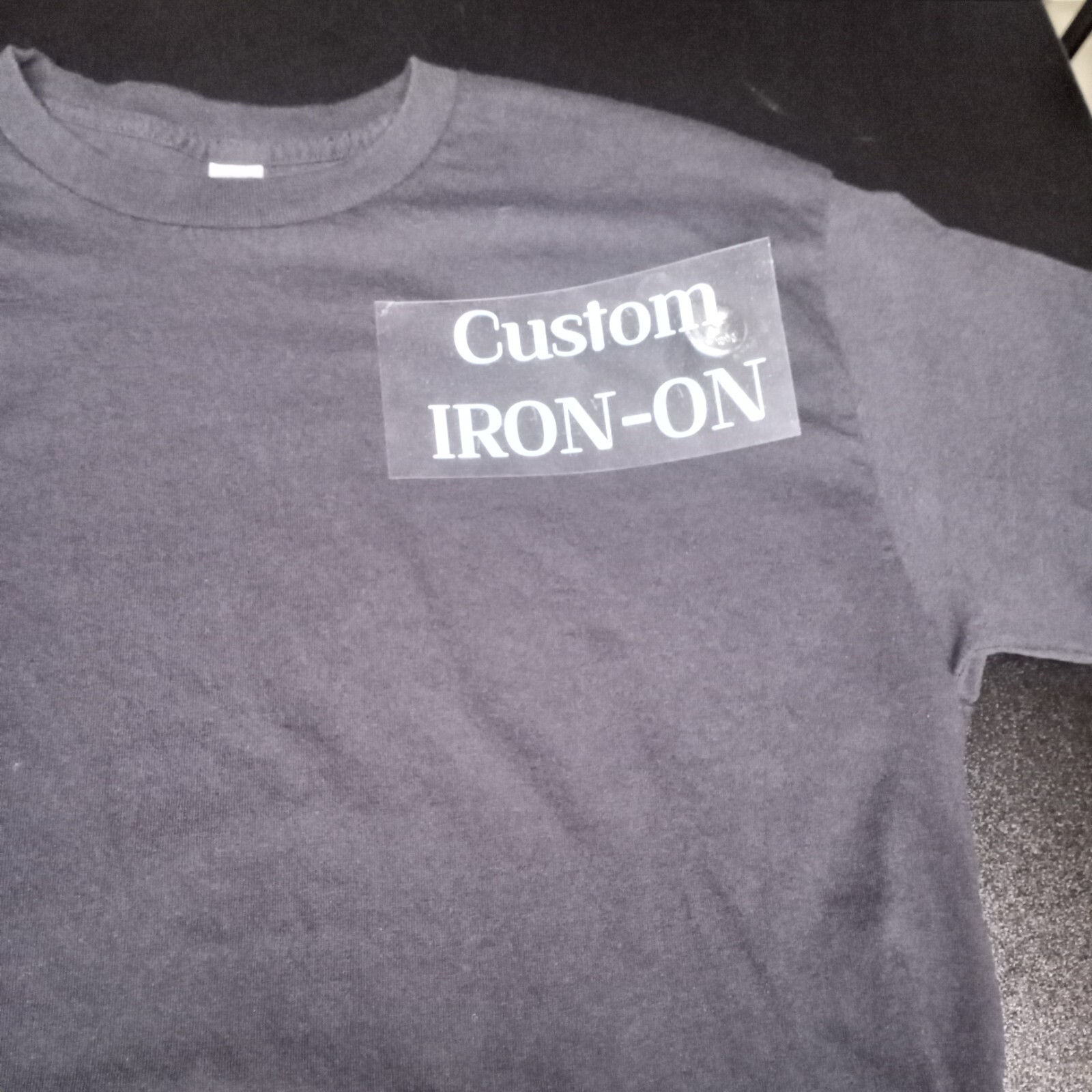 Custom Heat Transfer Vinyl Iron-On Decal Name Text Design Logo Iron On