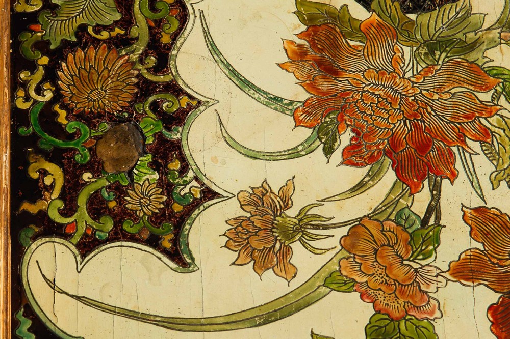 Hollywood Regency Painted Polychromed Low Coffee Table ca. 1940