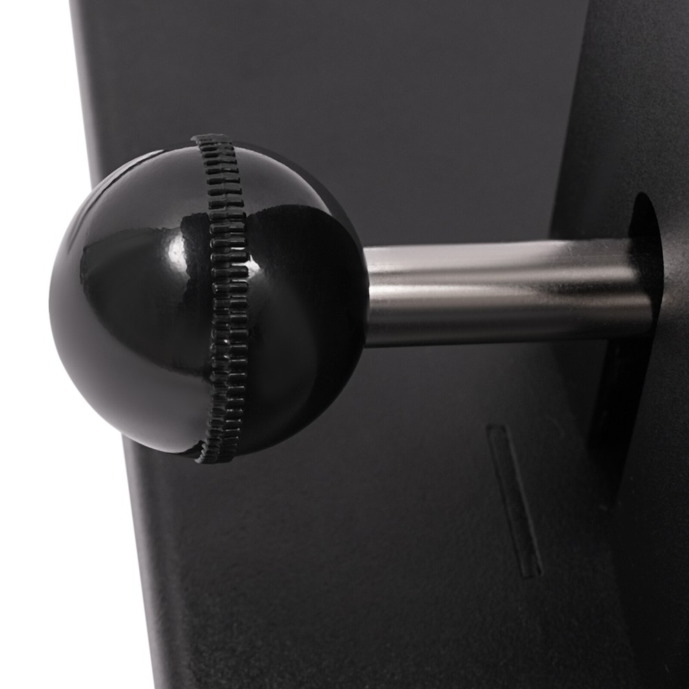 Adjustable 25.5“ Rolling Podium Desk Standing Lifting Computer Desk Black