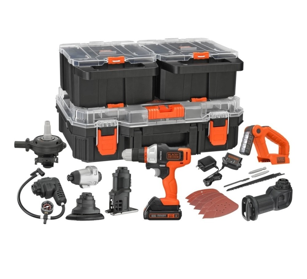 ⭐️NEW⭐️ BLACK + DECKER MATRIX 20V MAX POWERCONNECT 8-Tool Kit BDCDMT1208KITC1
