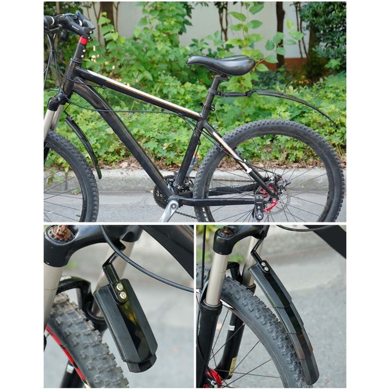 Adjustable Bicycles Front & Rear Mud Guards Retractable Bike Mudguard Mudflap