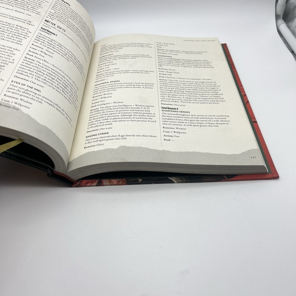 Werewolf The Apocalypse RPG Core Rulebook