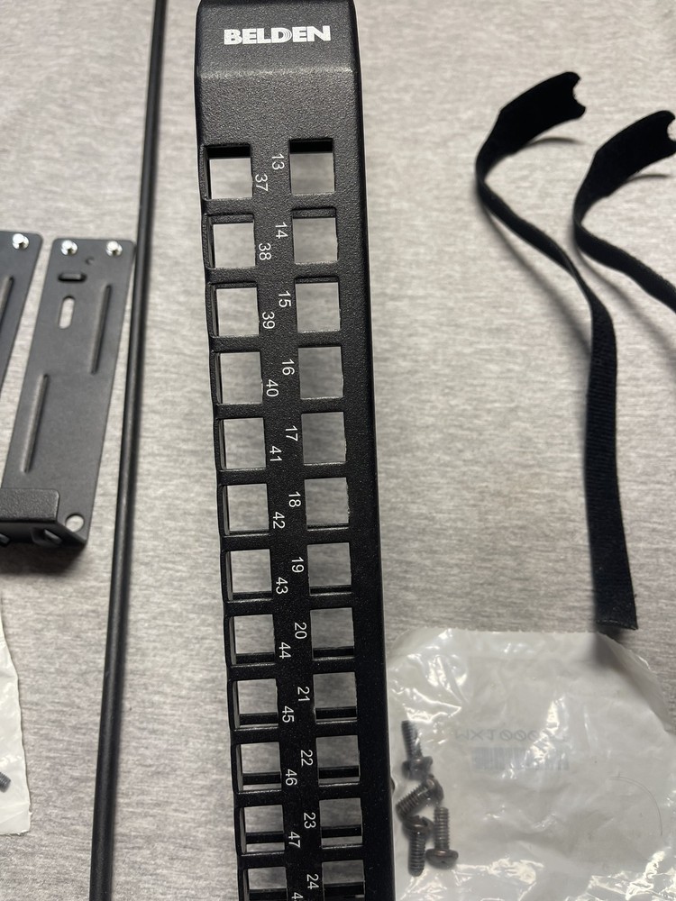 Belden 48-Port Angled Patch Panel 1U KeyConnect Rack Mount AX104600