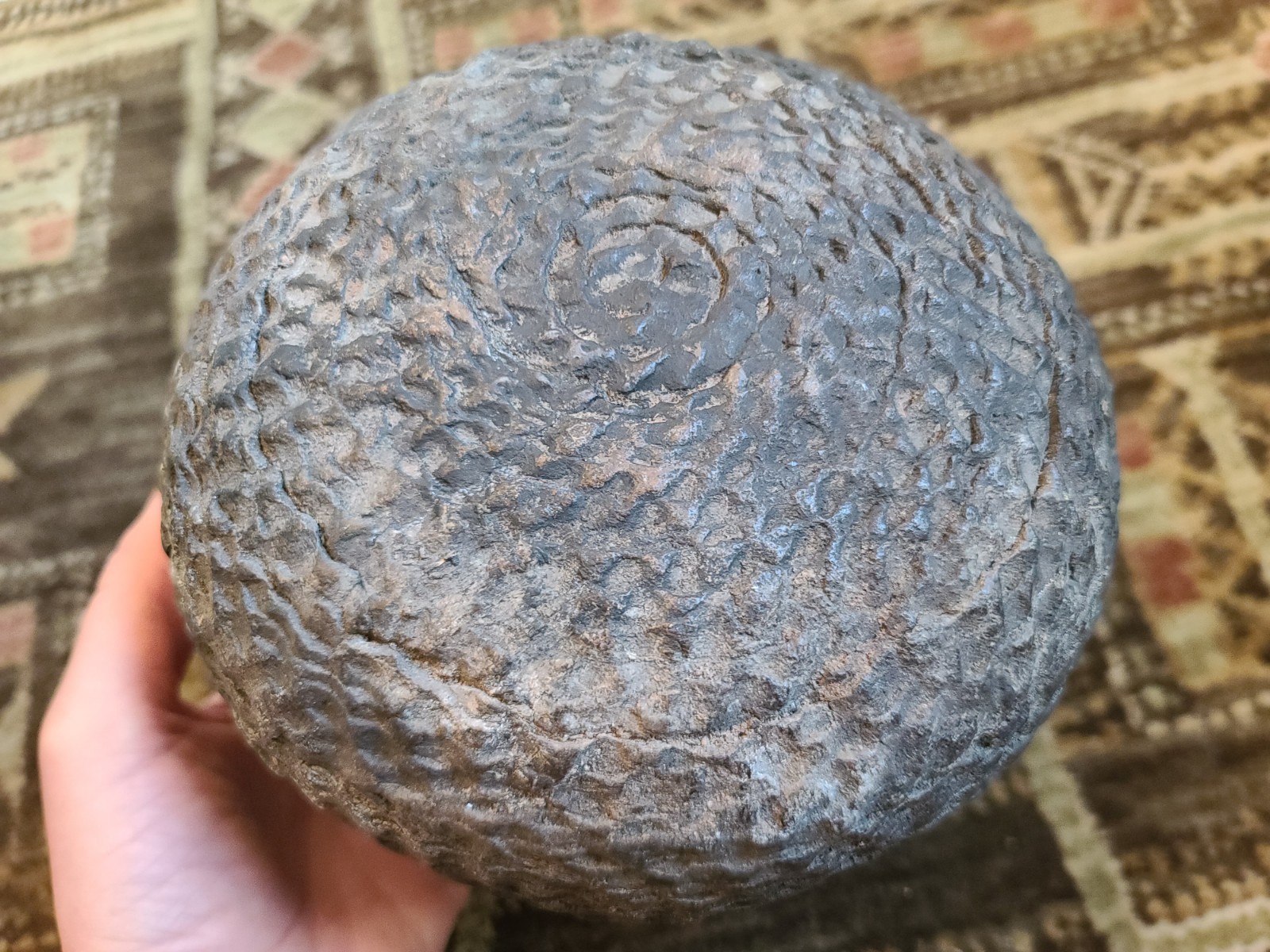 Ancient Anasazi Corrugated Olla Pot Jar Vessel 7" Tall Native American Artifact