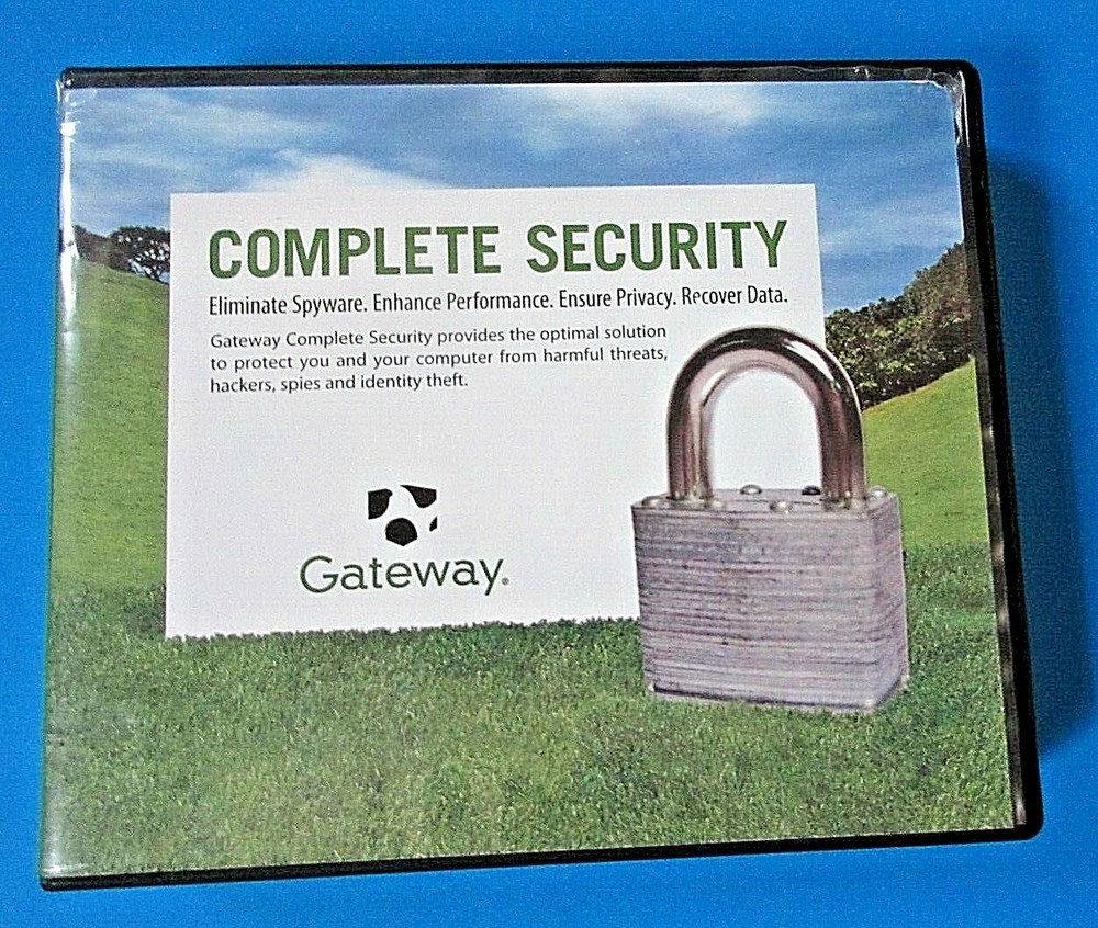 Gateway Complete Security Software Windows 2000 or XP