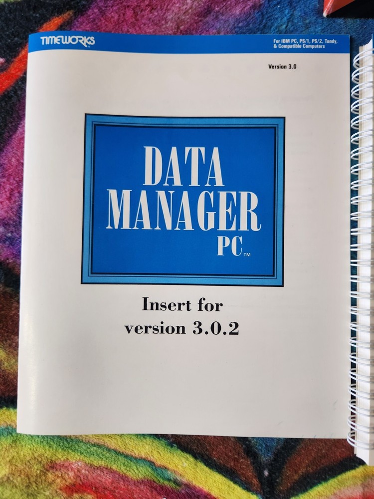 Timeworks - Data Manager 3.0.2 | for IBM & Compatibles | Complete In Box