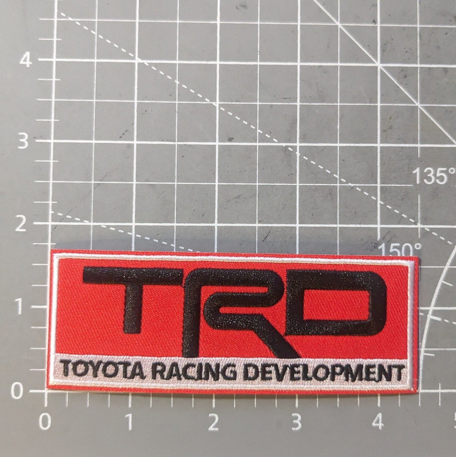 TRD Patch Toyota Racing Cars Trucks Auto Motorport Embroidered Iron On 1.75x4.5"