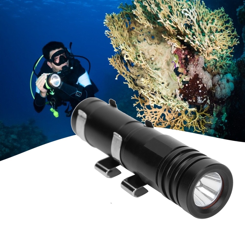 Mini Diving Light 200M Waterproof Underwater LED Flashlight Camping Lantern WT